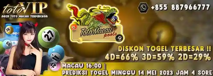 Macau 16:00 | Prediksi Togel Minggu 14 Mei 2023 Jam 4 Sore